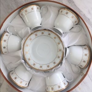 Golden Tea Cup & Saucer